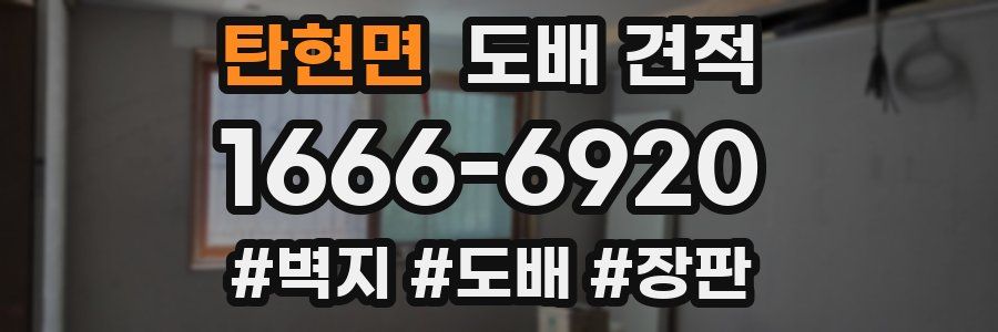 탄현면 도배 견적