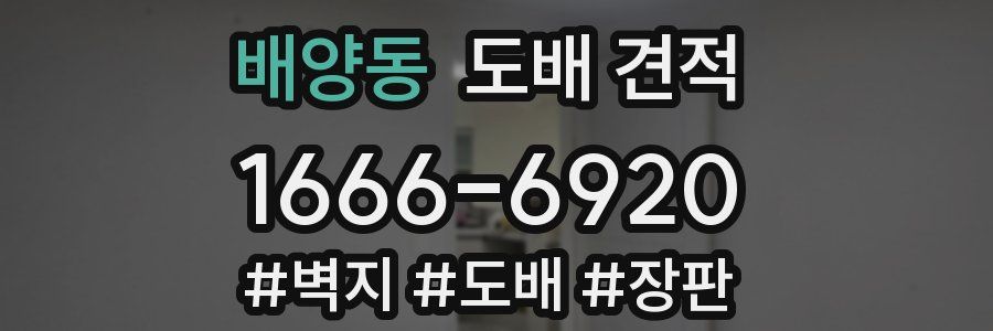 배양동 도배 견적