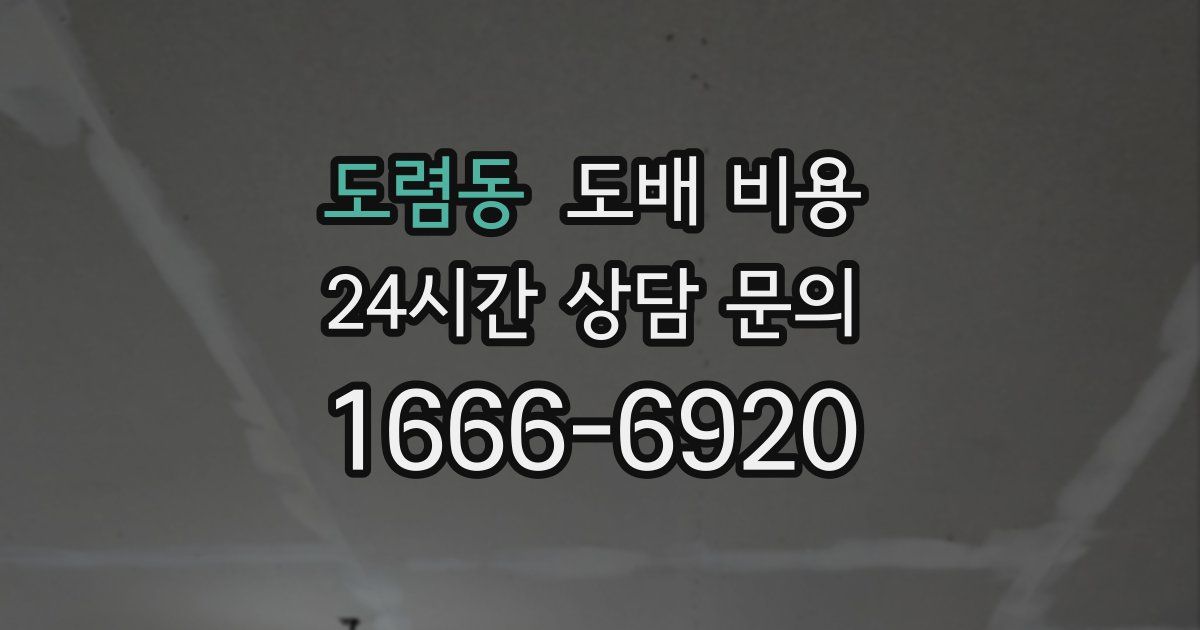도렴동 도배 비용