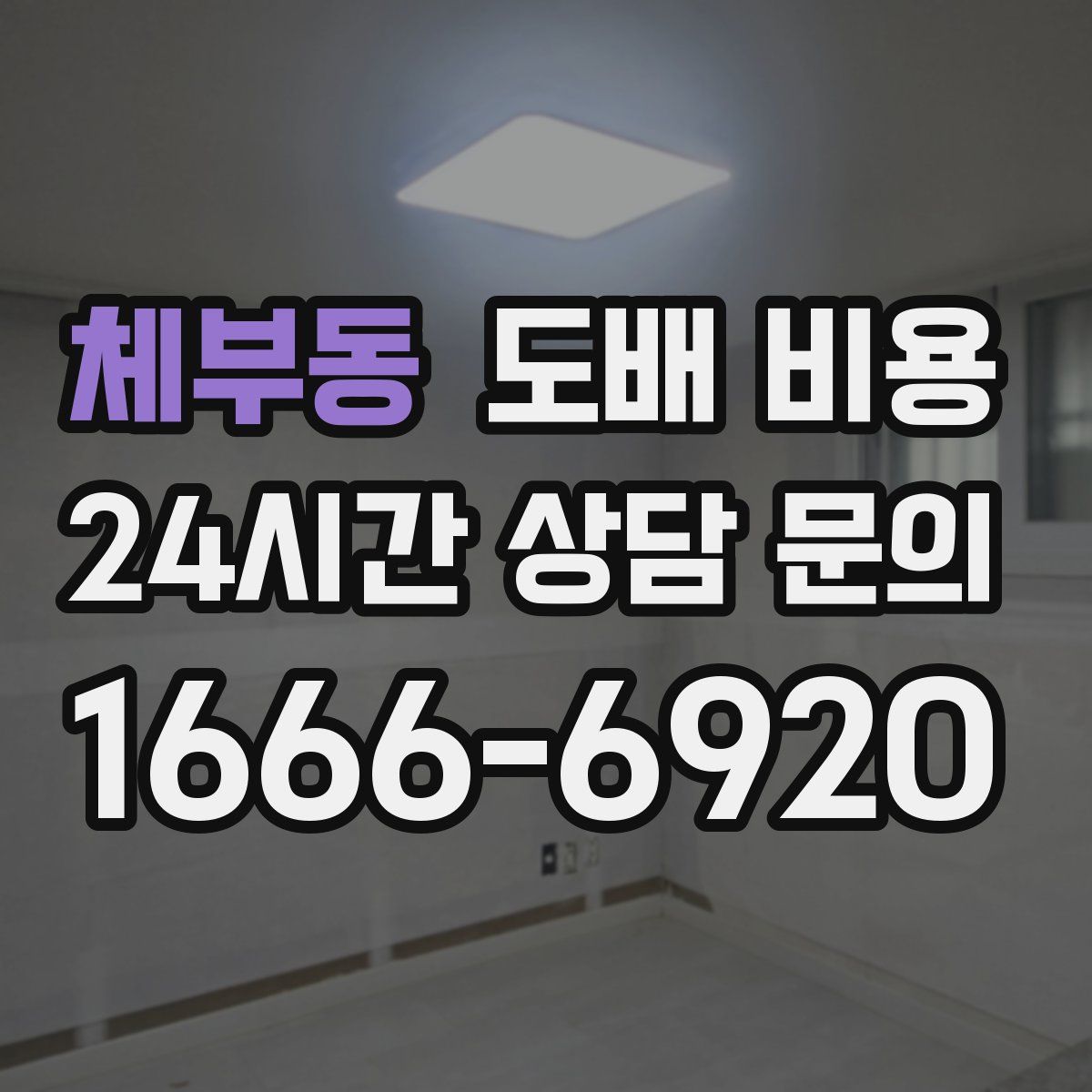 체부동 도배 비용