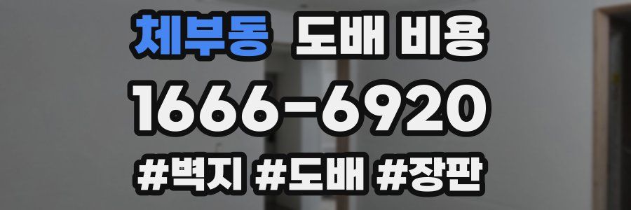 체부동 도배 비용