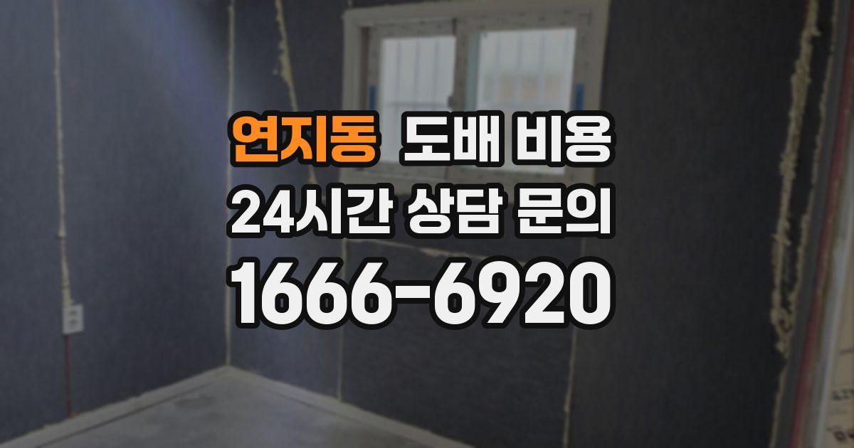 연지동 도배 비용