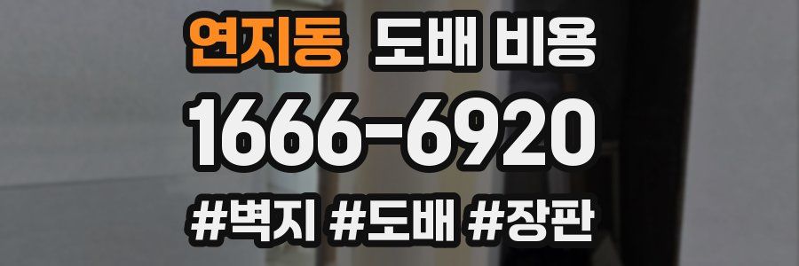 연지동 도배 비용