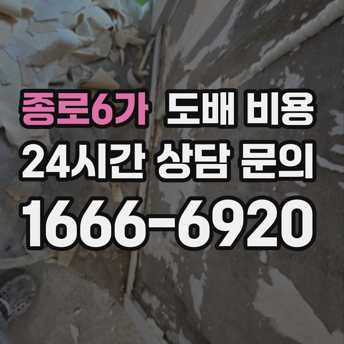 종로6가 도배 비용