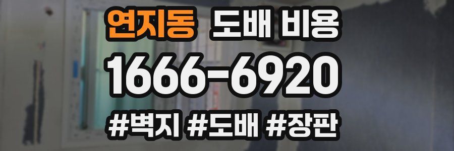 연지동 도배 비용