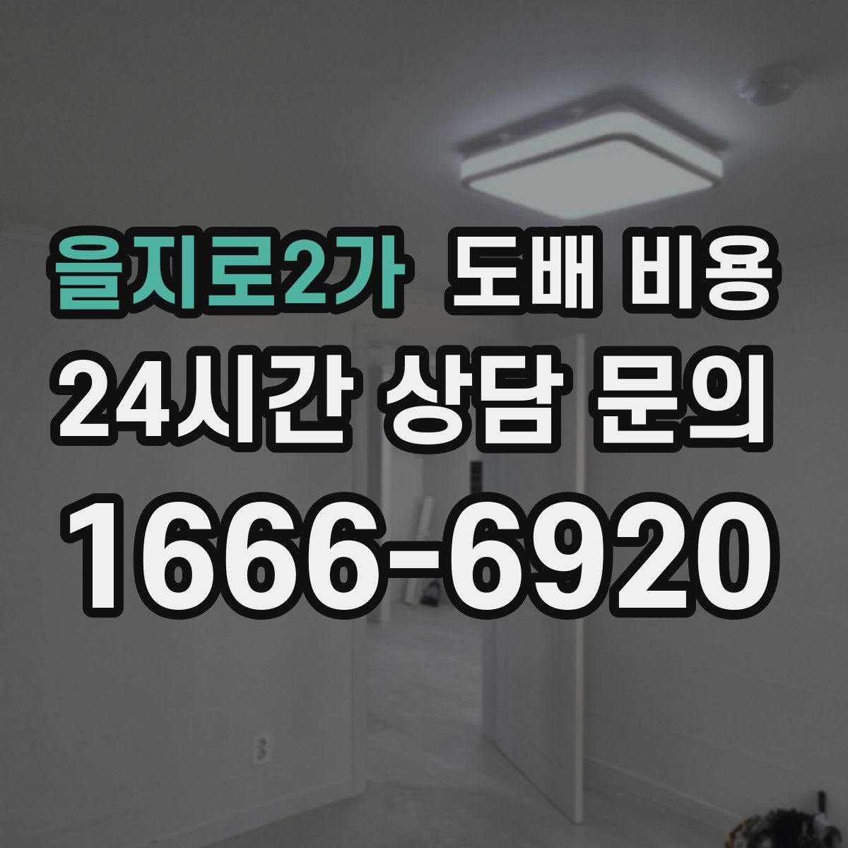 을지로2가 도배 비용