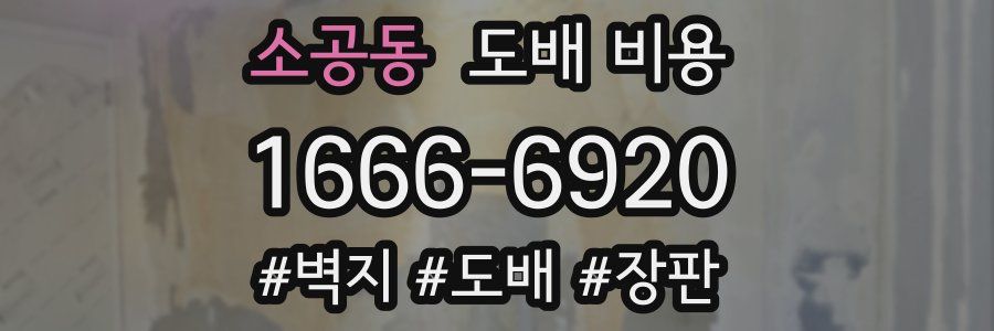 소공동 도배 비용