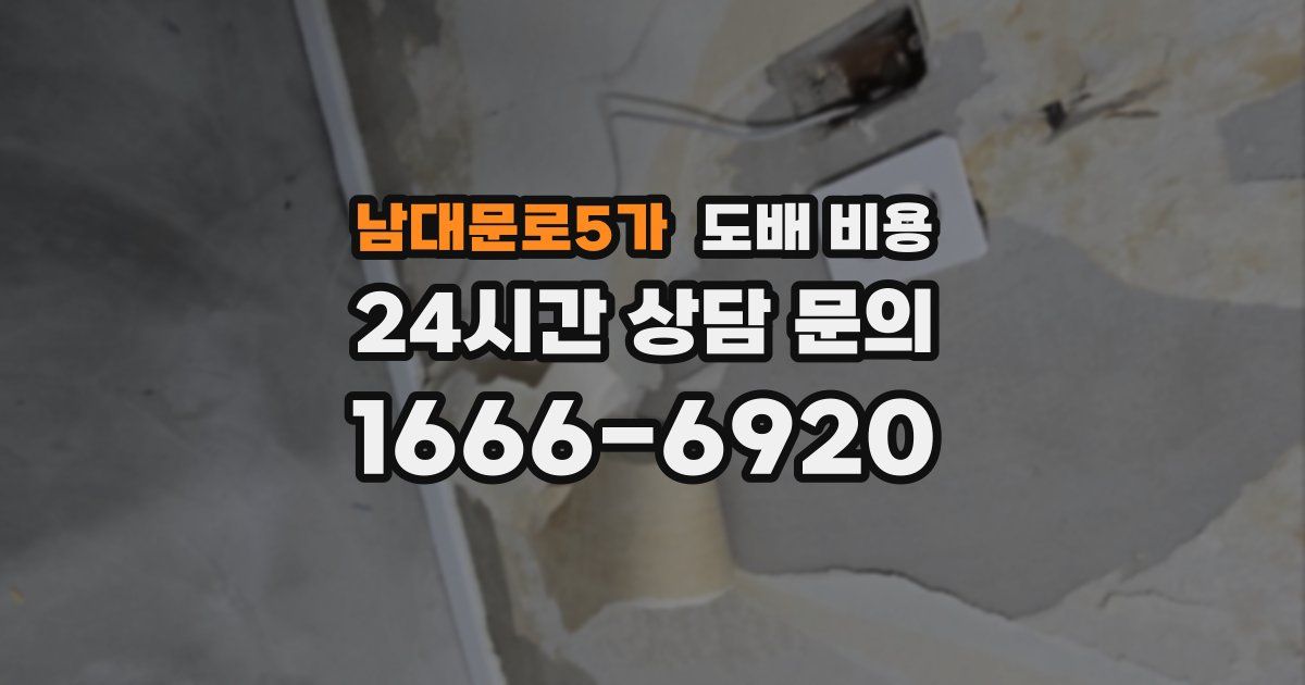 남대문로5가 도배 비용