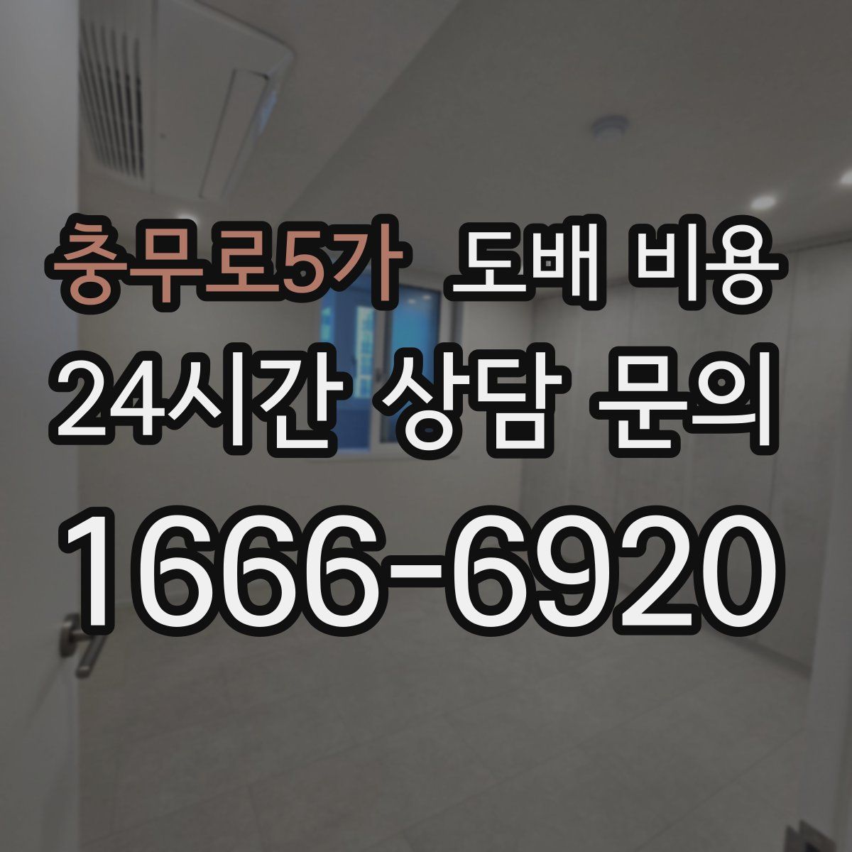 충무로5가 도배 비용