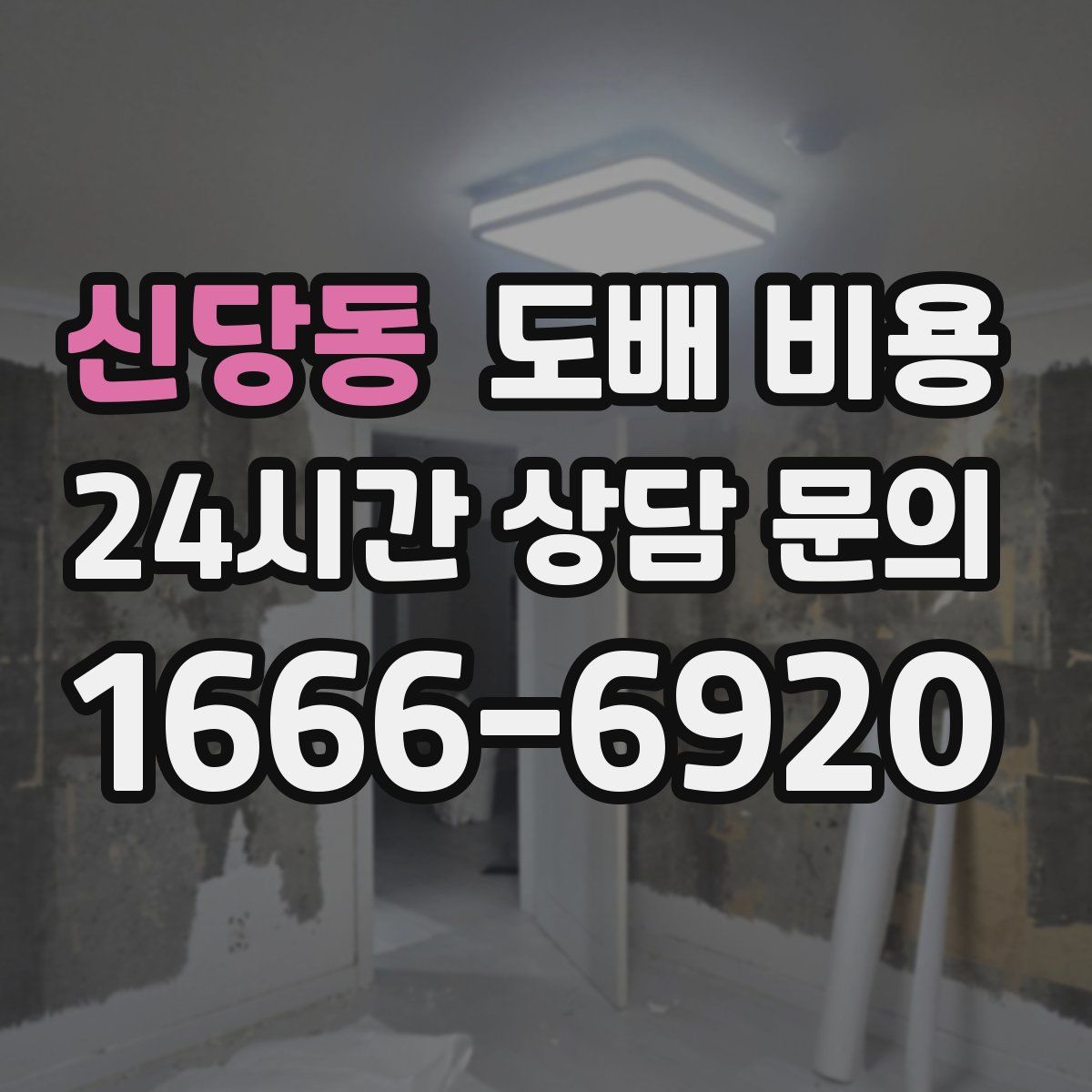 신당동 도배 비용