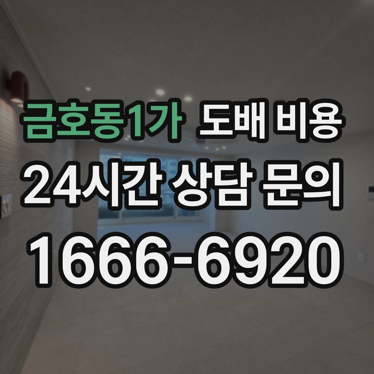 금호동1가 도배 비용