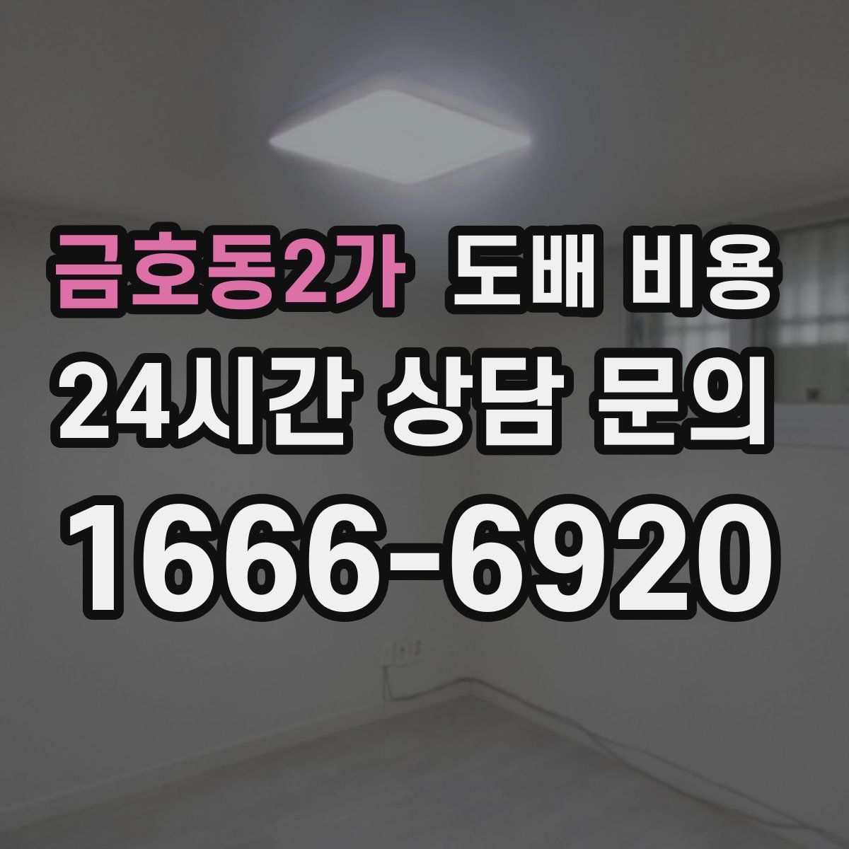 금호동2가 도배 비용