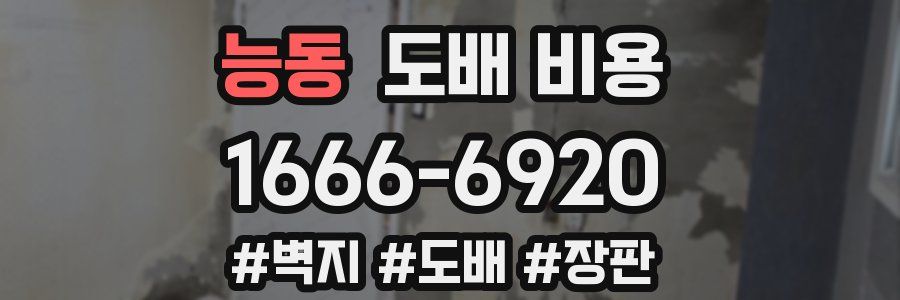 능동 도배 비용