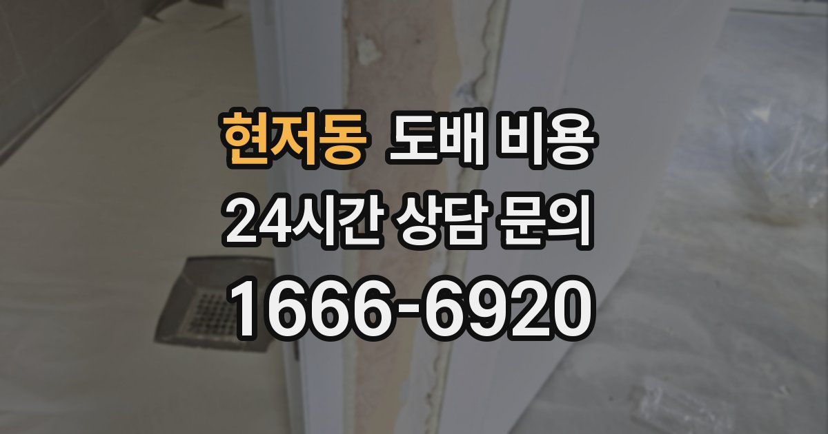현저동 도배 비용