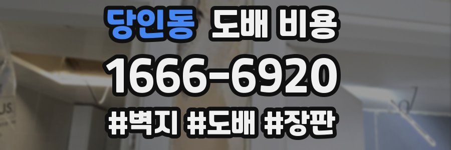 당인동 도배 비용