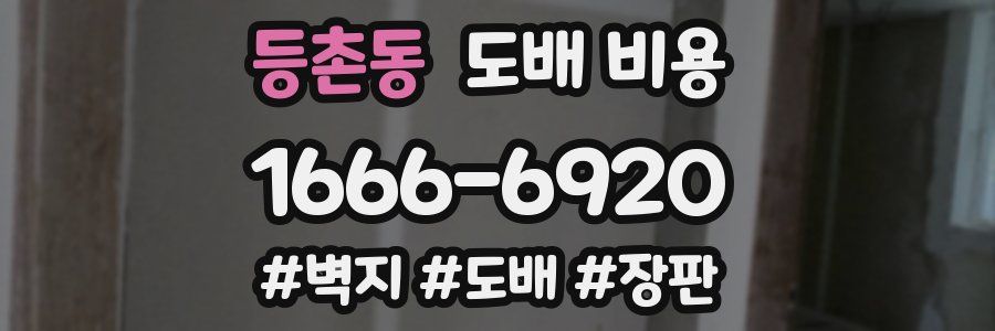 등촌동 도배 비용