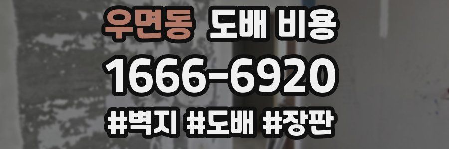 우면동 도배 비용
