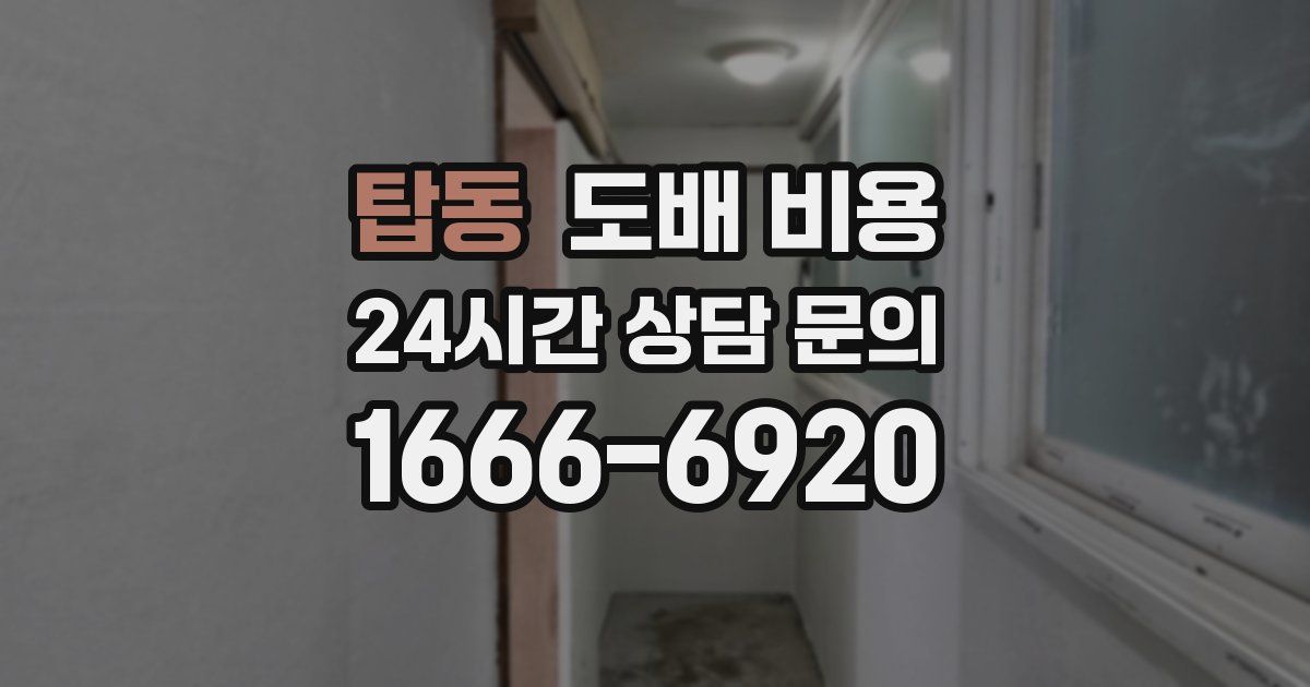 탑동 도배 비용