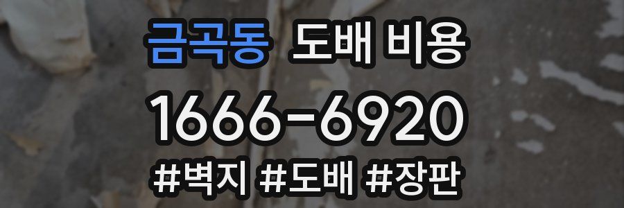 금곡동 도배 비용