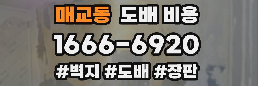 매교동 도배 비용