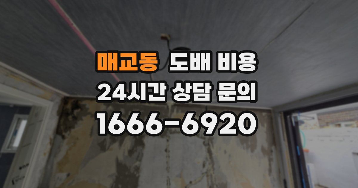 매교동 도배 비용
