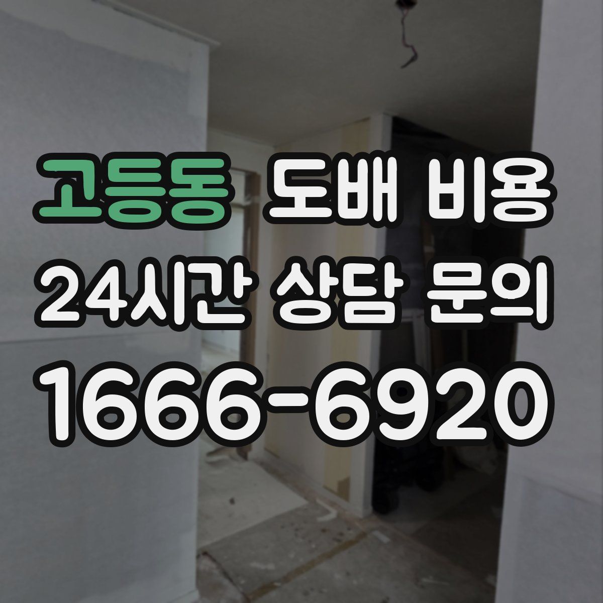 고등동 도배 비용