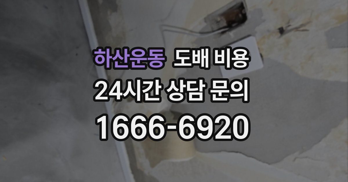 하산운동 도배 비용