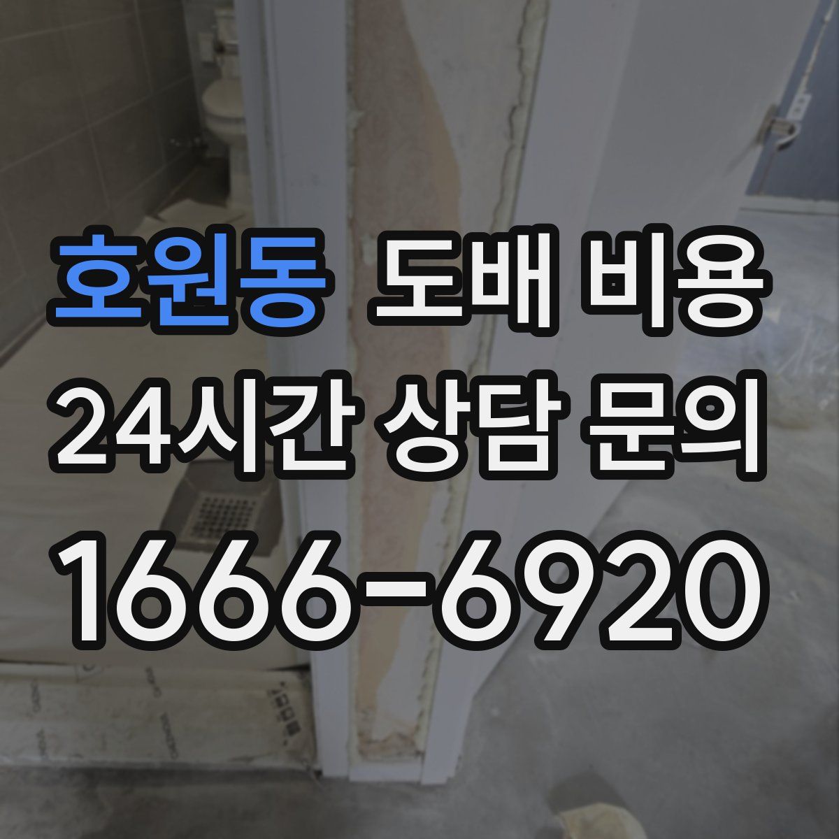 호원동 도배 비용