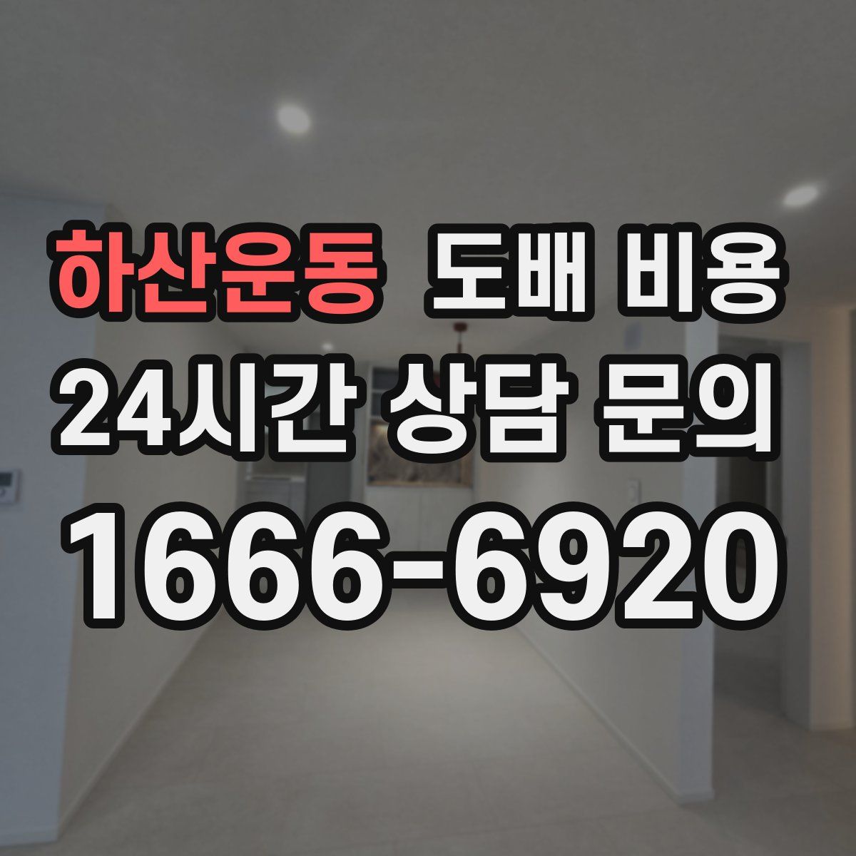 하산운동 도배 비용