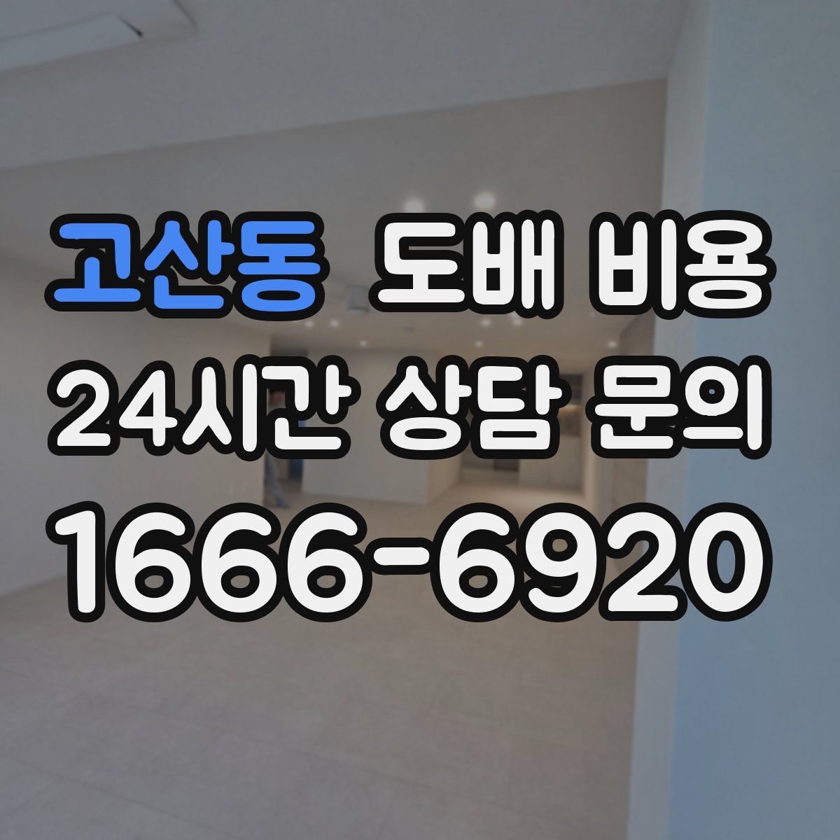 고산동 도배 비용