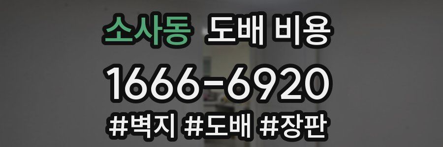 소사동 도배 비용