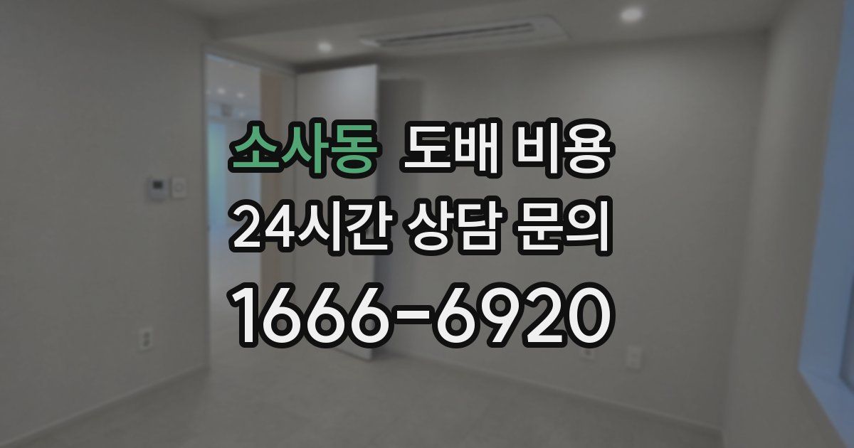 소사동 도배 비용