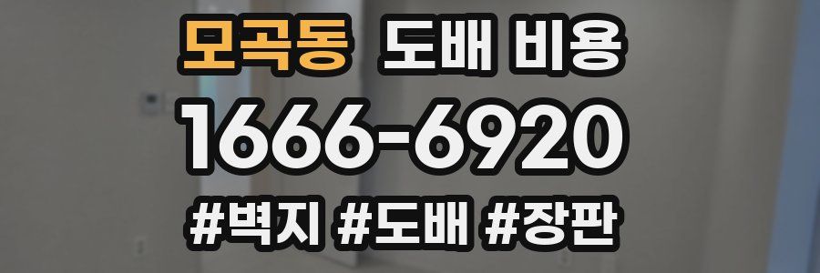 모곡동 도배 비용