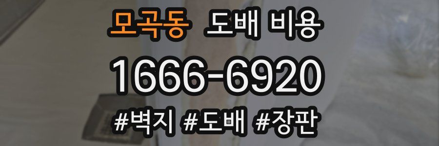 모곡동 도배 비용