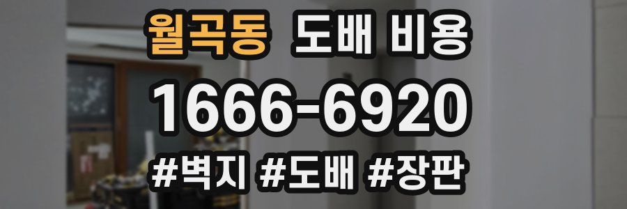 월곡동 도배 비용