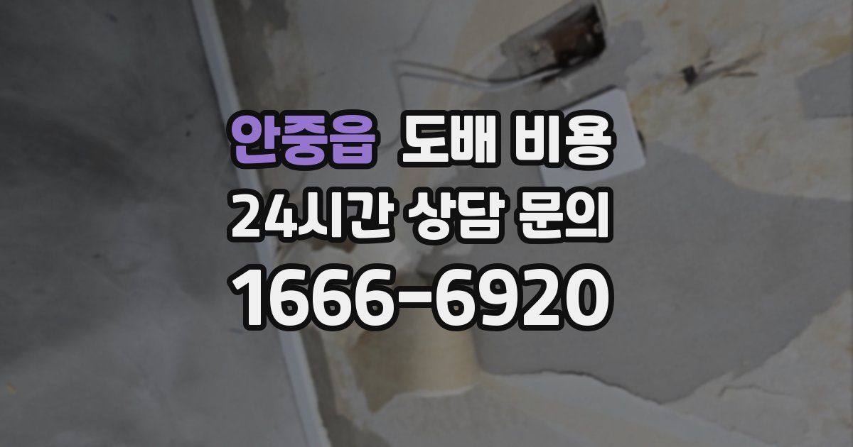 안중읍 도배 비용