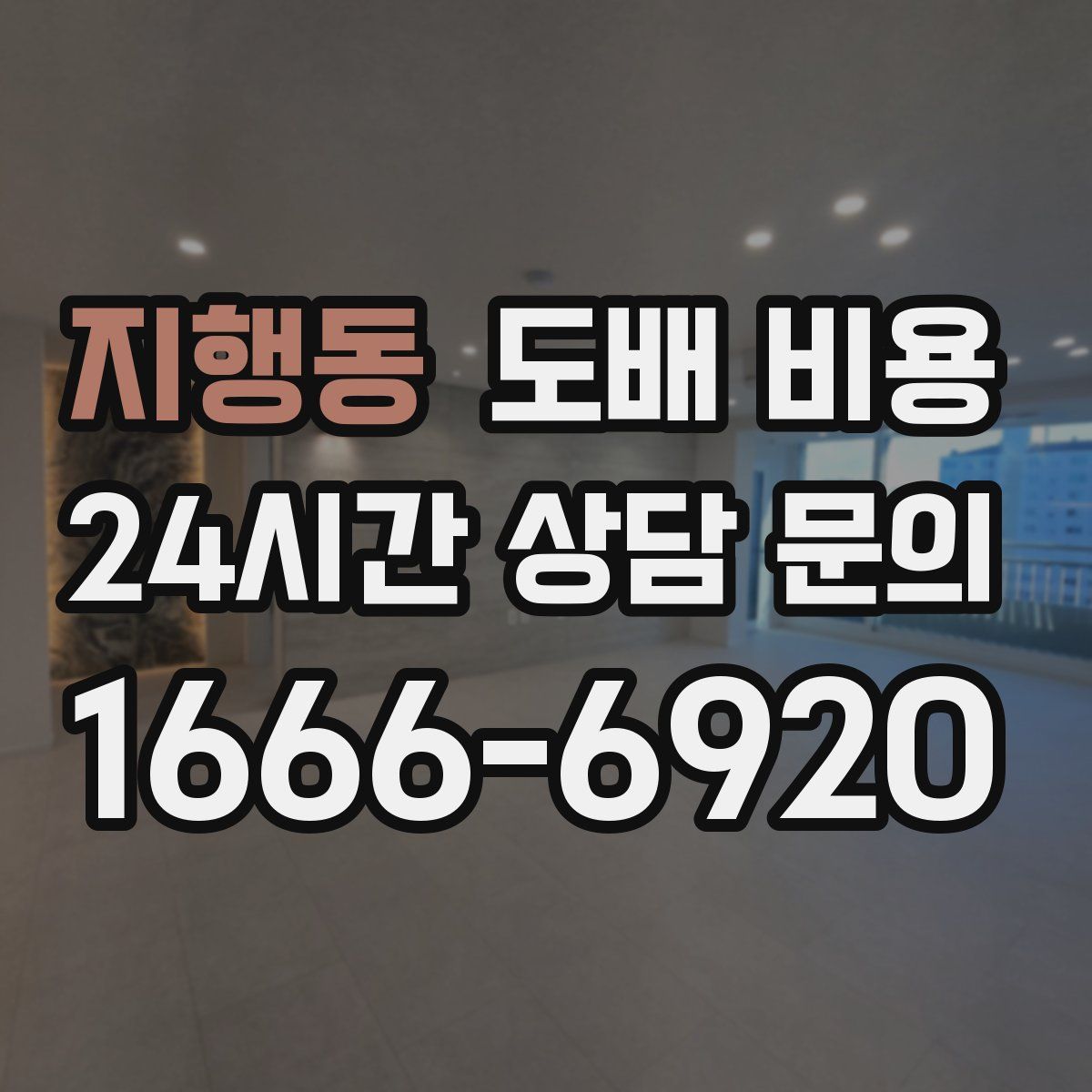 지행동 도배 비용