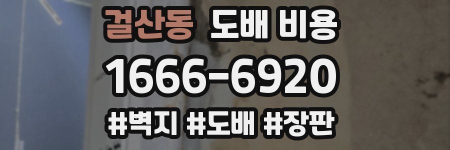 걸산동 도배 비용