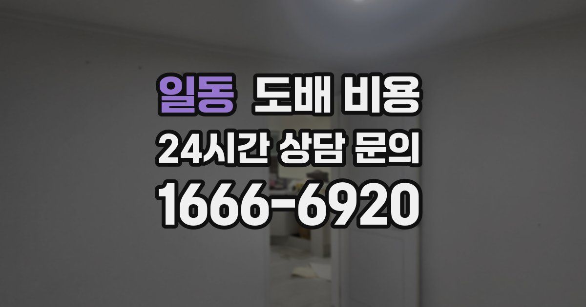 일동 도배 비용