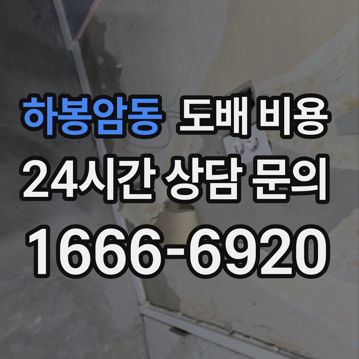하봉암동 도배 비용