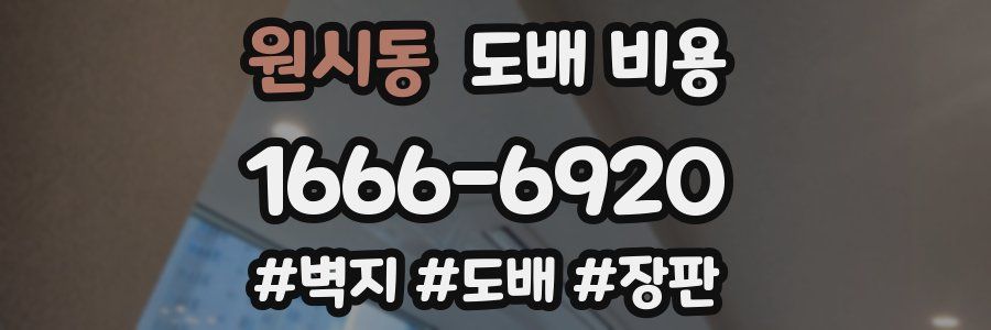 원시동 도배 비용