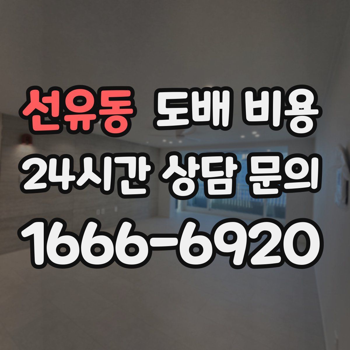 선유동 도배 비용