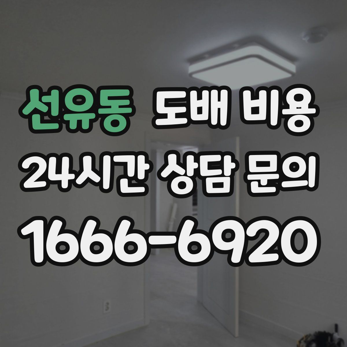 선유동 도배 비용
