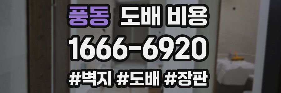 풍동 도배 비용