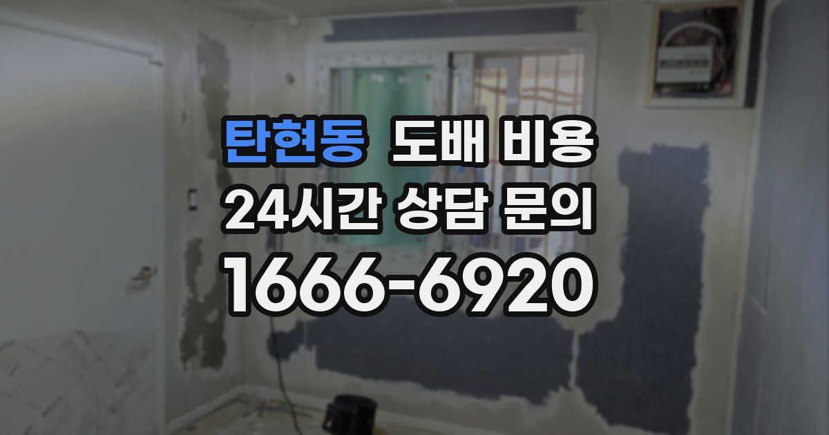 탄현동 도배 비용
