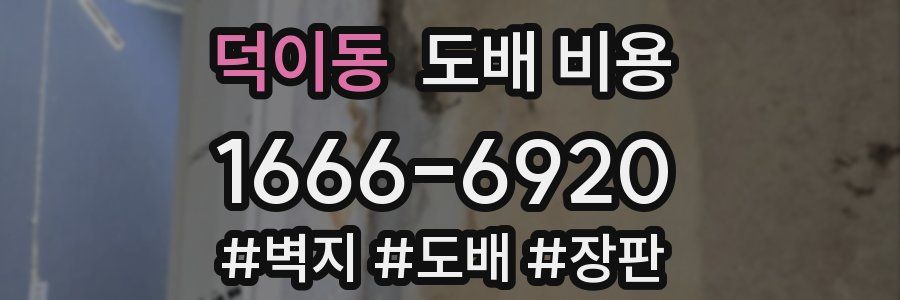 덕이동 도배 비용