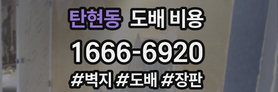 탄현동 도배 비용