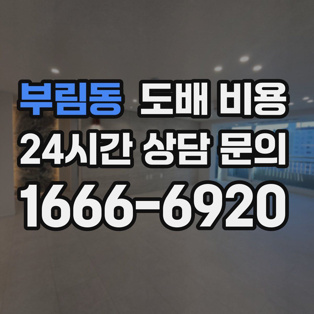 부림동 도배 비용