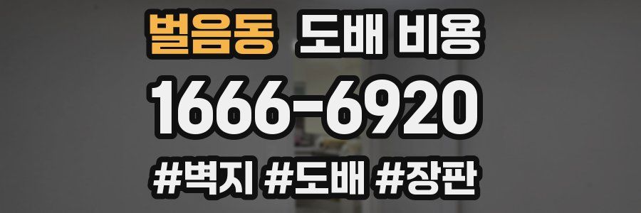 벌음동 도배 비용