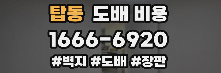 탑동 도배 비용
